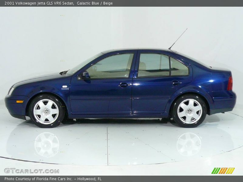 Galactic Blue / Beige 2001 Volkswagen Jetta GLS VR6 Sedan