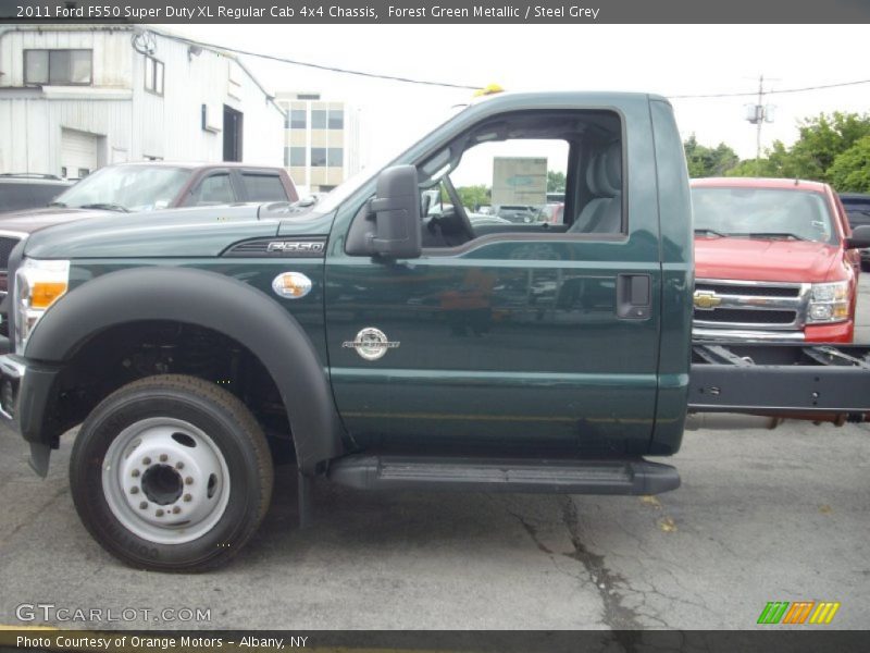 Forest Green Metallic / Steel Grey 2011 Ford F550 Super Duty XL Regular Cab 4x4 Chassis