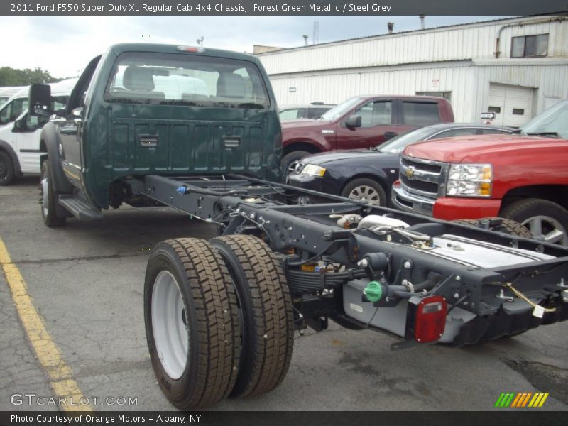 Forest Green Metallic / Steel Grey 2011 Ford F550 Super Duty XL Regular Cab 4x4 Chassis