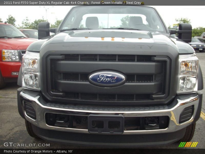 Forest Green Metallic / Steel Grey 2011 Ford F550 Super Duty XL Regular Cab 4x4 Chassis