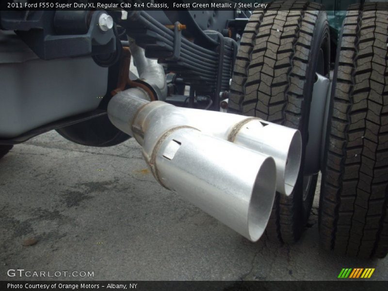 Forest Green Metallic / Steel Grey 2011 Ford F550 Super Duty XL Regular Cab 4x4 Chassis