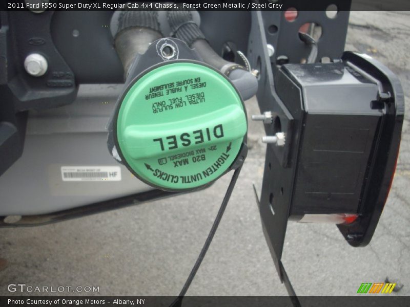 Forest Green Metallic / Steel Grey 2011 Ford F550 Super Duty XL Regular Cab 4x4 Chassis