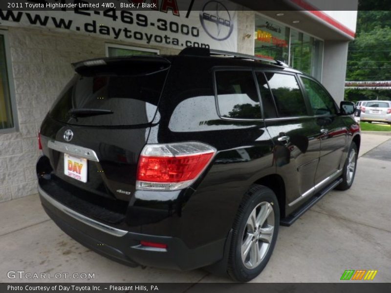Black / Black 2011 Toyota Highlander Limited 4WD