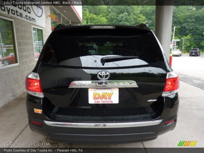 Black / Black 2011 Toyota Highlander Limited 4WD