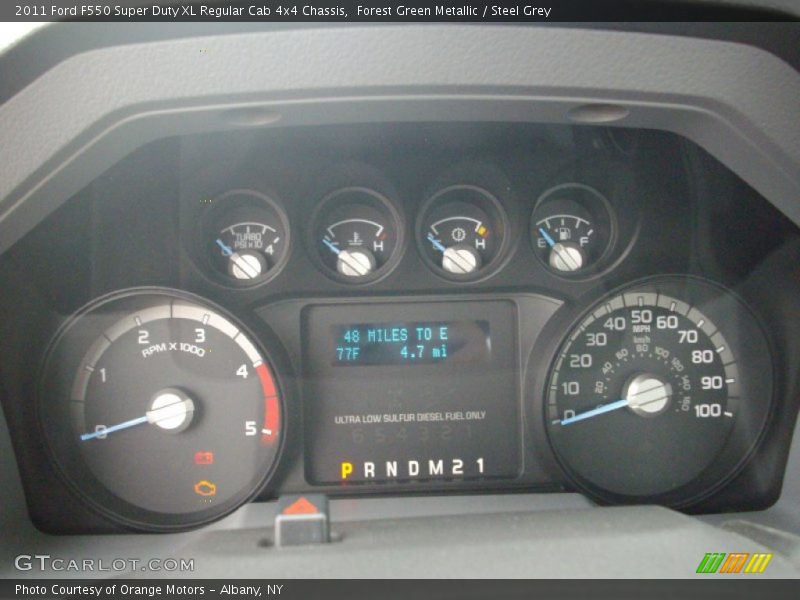  2011 F550 Super Duty XL Regular Cab 4x4 Chassis XL Regular Cab 4x4 Chassis Gauges