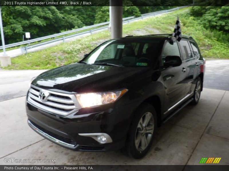 Black / Black 2011 Toyota Highlander Limited 4WD