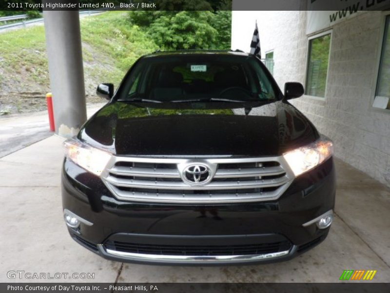 Black / Black 2011 Toyota Highlander Limited 4WD