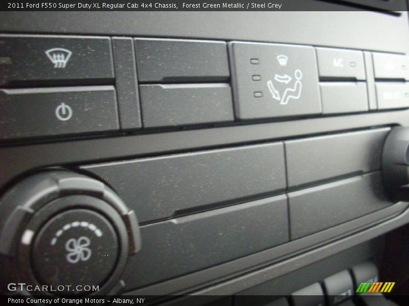 Forest Green Metallic / Steel Grey 2011 Ford F550 Super Duty XL Regular Cab 4x4 Chassis