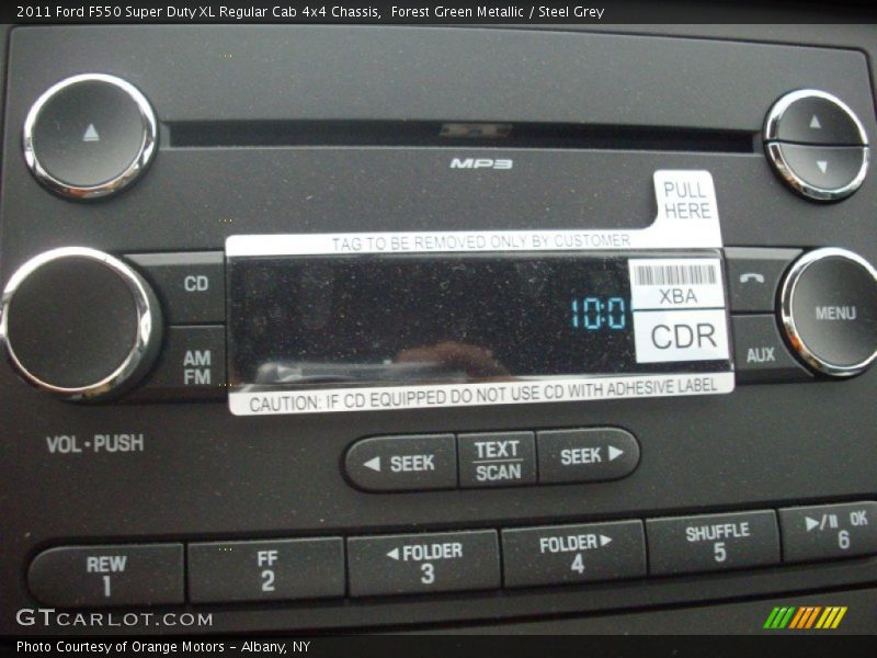 Forest Green Metallic / Steel Grey 2011 Ford F550 Super Duty XL Regular Cab 4x4 Chassis