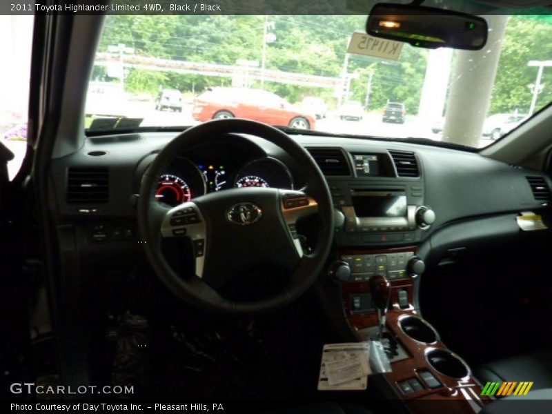 Black / Black 2011 Toyota Highlander Limited 4WD