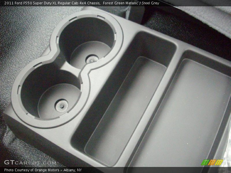 Forest Green Metallic / Steel Grey 2011 Ford F550 Super Duty XL Regular Cab 4x4 Chassis