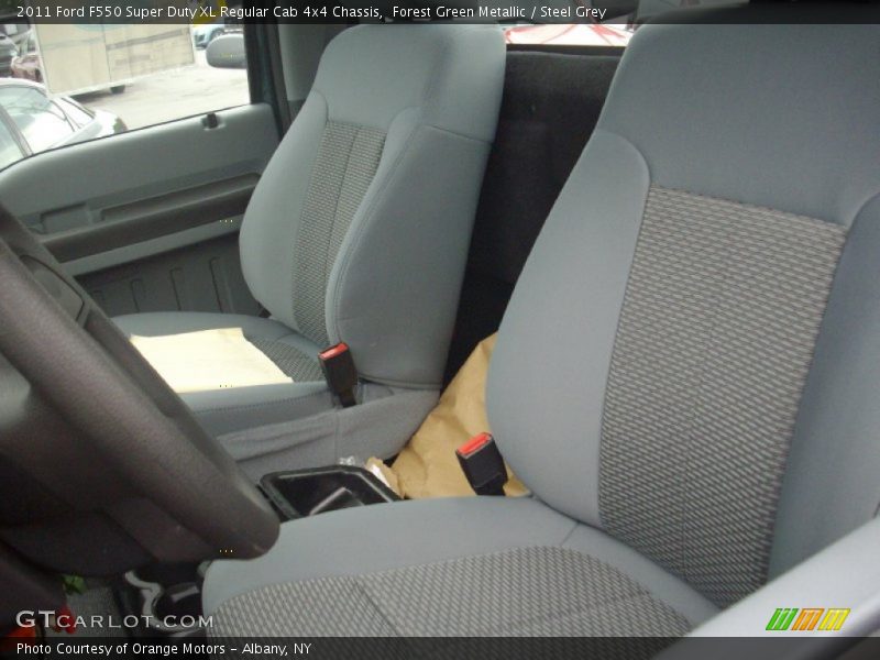  2011 F550 Super Duty XL Regular Cab 4x4 Chassis Steel Grey Interior