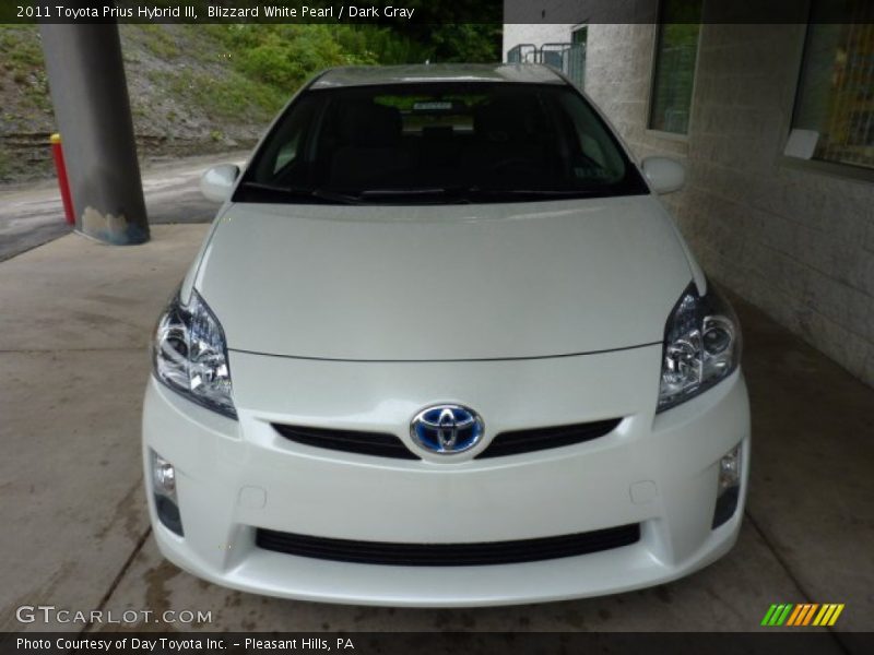 Blizzard White Pearl / Dark Gray 2011 Toyota Prius Hybrid III