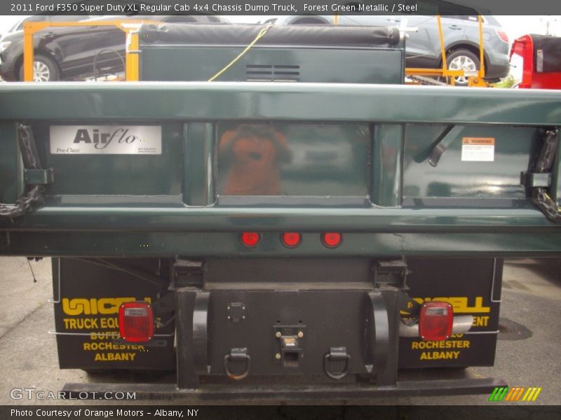 Forest Green Metallic / Steel 2011 Ford F350 Super Duty XL Regular Cab 4x4 Chassis Dump Truck