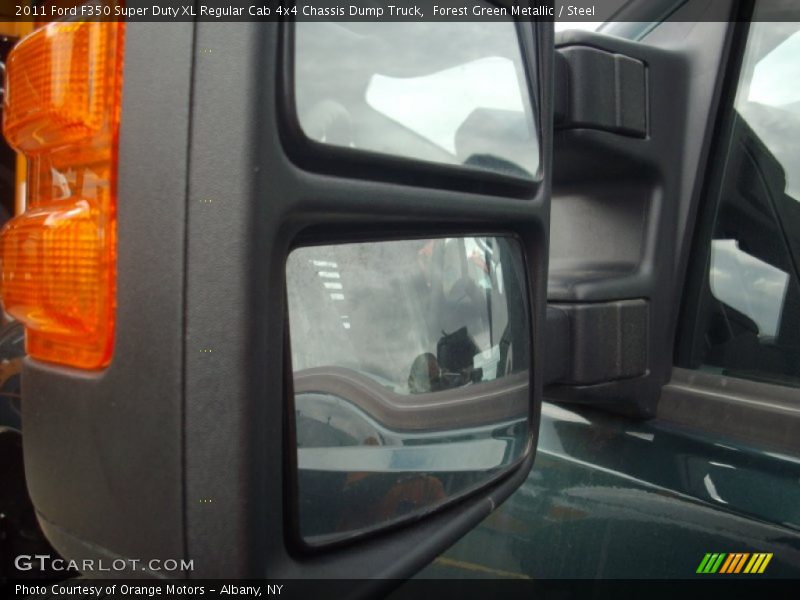 Forest Green Metallic / Steel 2011 Ford F350 Super Duty XL Regular Cab 4x4 Chassis Dump Truck