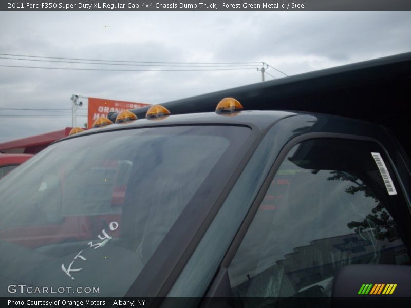 Forest Green Metallic / Steel 2011 Ford F350 Super Duty XL Regular Cab 4x4 Chassis Dump Truck