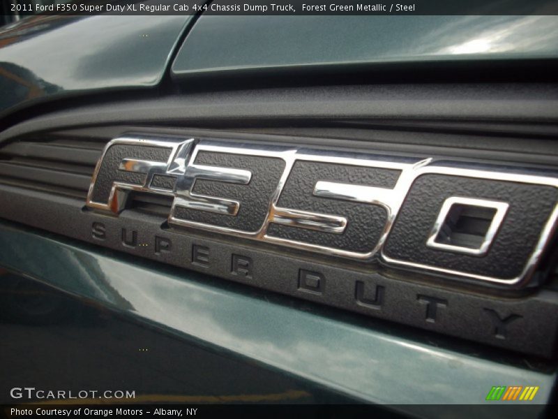 Forest Green Metallic / Steel 2011 Ford F350 Super Duty XL Regular Cab 4x4 Chassis Dump Truck
