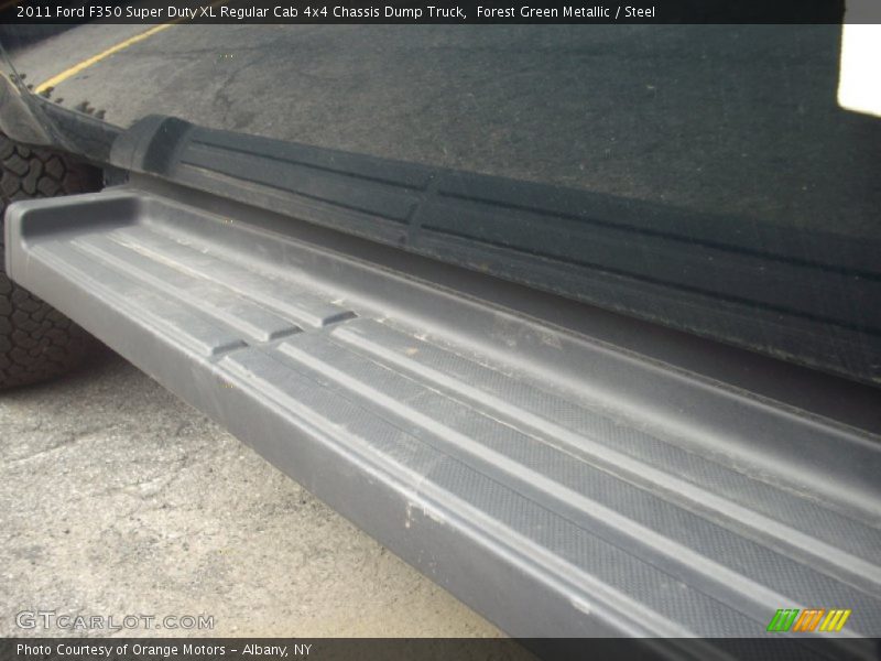 Forest Green Metallic / Steel 2011 Ford F350 Super Duty XL Regular Cab 4x4 Chassis Dump Truck