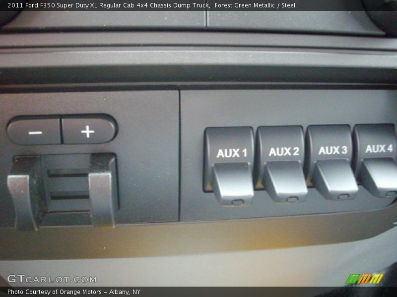 Forest Green Metallic / Steel 2011 Ford F350 Super Duty XL Regular Cab 4x4 Chassis Dump Truck