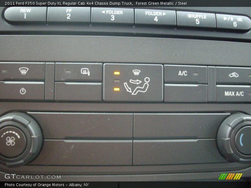 Forest Green Metallic / Steel 2011 Ford F350 Super Duty XL Regular Cab 4x4 Chassis Dump Truck