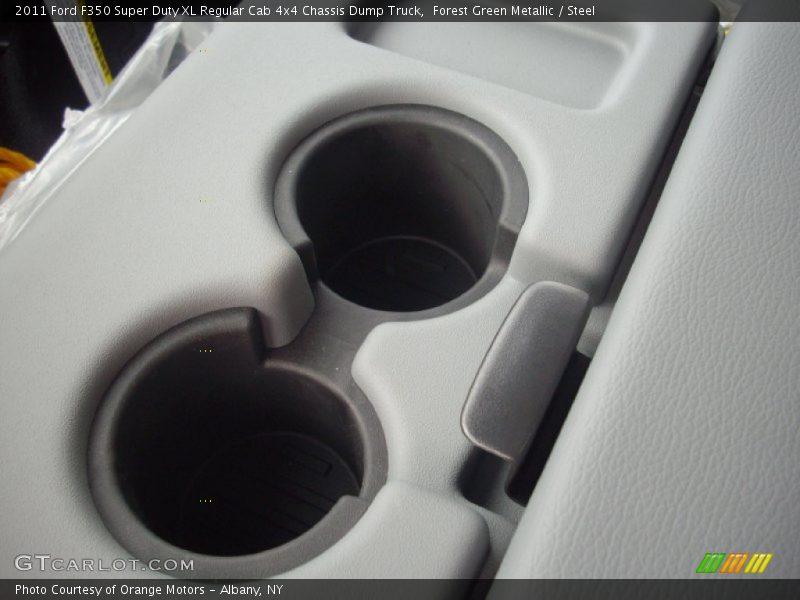 Forest Green Metallic / Steel 2011 Ford F350 Super Duty XL Regular Cab 4x4 Chassis Dump Truck