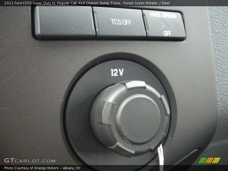 Forest Green Metallic / Steel 2011 Ford F350 Super Duty XL Regular Cab 4x4 Chassis Dump Truck