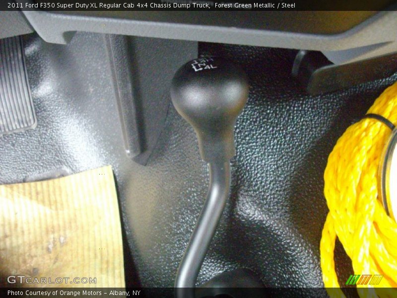 Forest Green Metallic / Steel 2011 Ford F350 Super Duty XL Regular Cab 4x4 Chassis Dump Truck