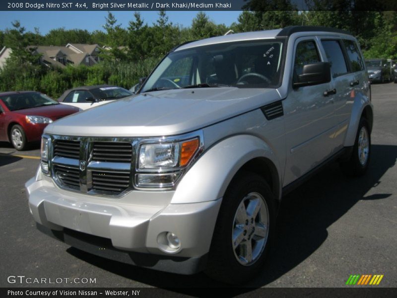Bright Silver Metallic / Dark Khaki/Medium Khaki 2008 Dodge Nitro SXT 4x4