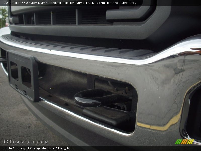 Vermillion Red / Steel Grey 2011 Ford F550 Super Duty XL Regular Cab 4x4 Dump Truck