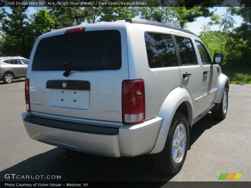 Bright Silver Metallic / Dark Khaki/Medium Khaki 2008 Dodge Nitro SXT 4x4