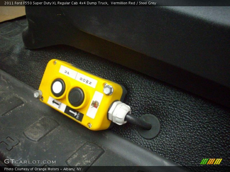 Vermillion Red / Steel Grey 2011 Ford F550 Super Duty XL Regular Cab 4x4 Dump Truck