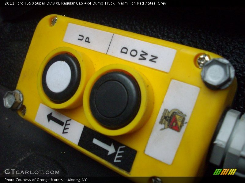 Vermillion Red / Steel Grey 2011 Ford F550 Super Duty XL Regular Cab 4x4 Dump Truck