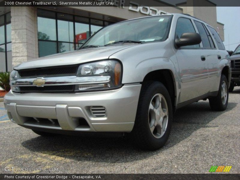 Silverstone Metallic / Light Gray 2008 Chevrolet TrailBlazer LS