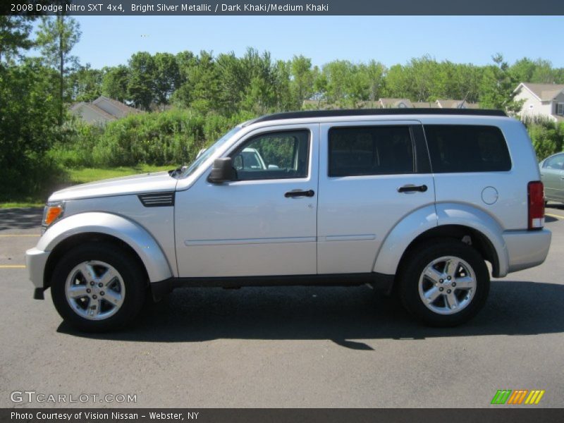Bright Silver Metallic / Dark Khaki/Medium Khaki 2008 Dodge Nitro SXT 4x4
