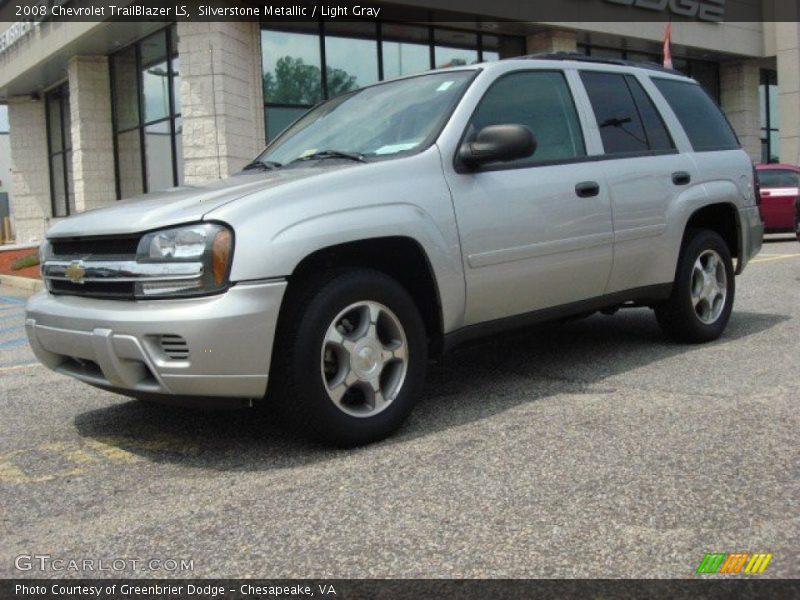 Silverstone Metallic / Light Gray 2008 Chevrolet TrailBlazer LS