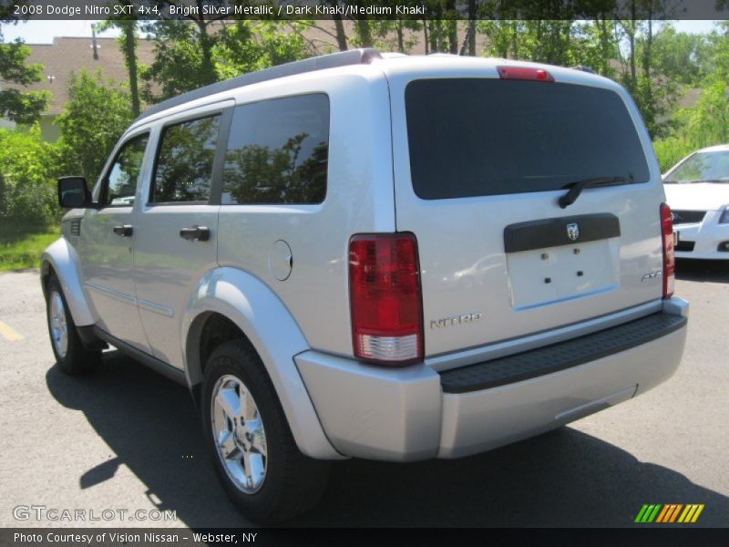 Bright Silver Metallic / Dark Khaki/Medium Khaki 2008 Dodge Nitro SXT 4x4