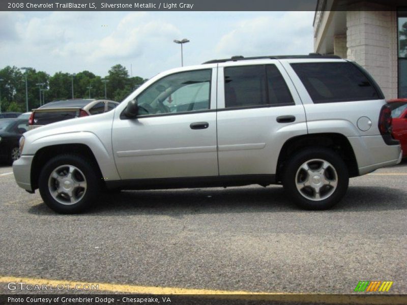 Silverstone Metallic / Light Gray 2008 Chevrolet TrailBlazer LS