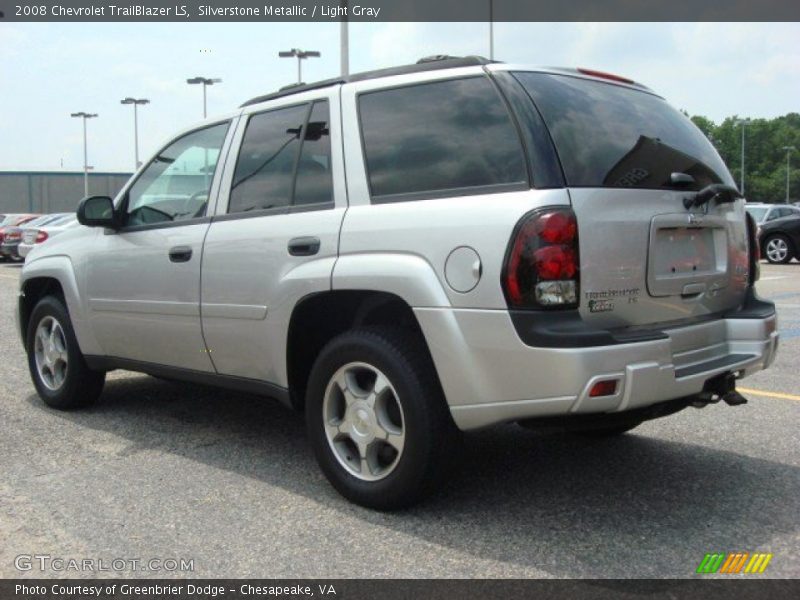 Silverstone Metallic / Light Gray 2008 Chevrolet TrailBlazer LS