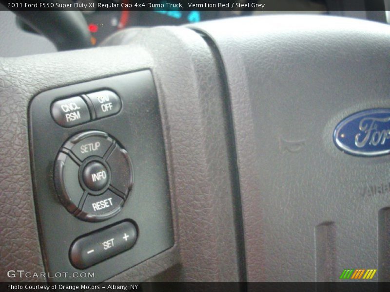 Vermillion Red / Steel Grey 2011 Ford F550 Super Duty XL Regular Cab 4x4 Dump Truck