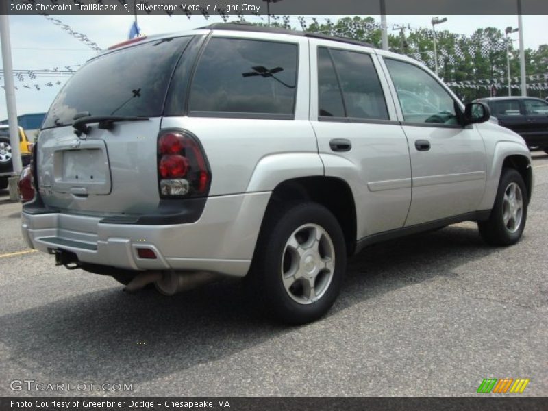 Silverstone Metallic / Light Gray 2008 Chevrolet TrailBlazer LS