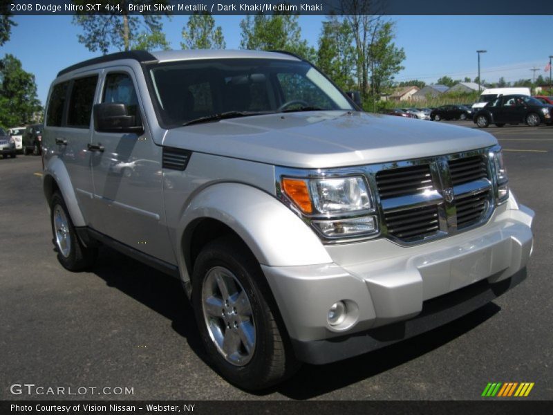 Bright Silver Metallic / Dark Khaki/Medium Khaki 2008 Dodge Nitro SXT 4x4