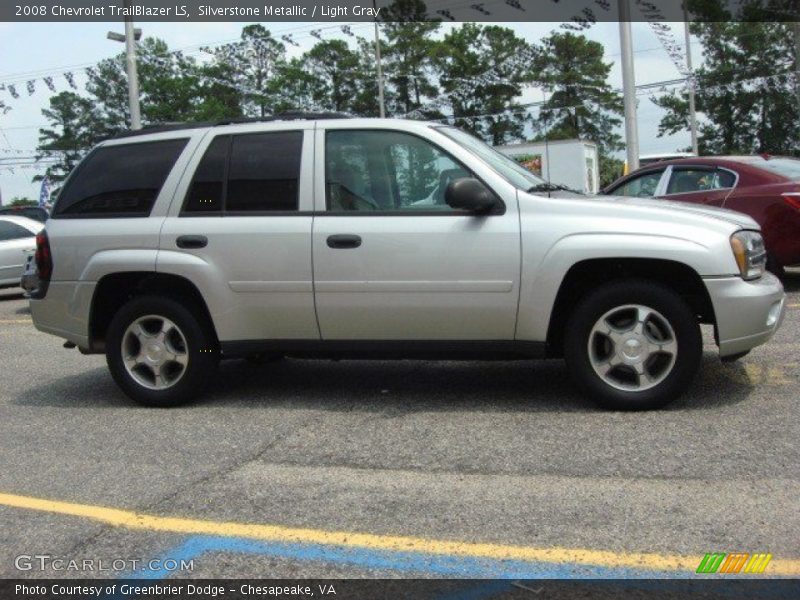 Silverstone Metallic / Light Gray 2008 Chevrolet TrailBlazer LS