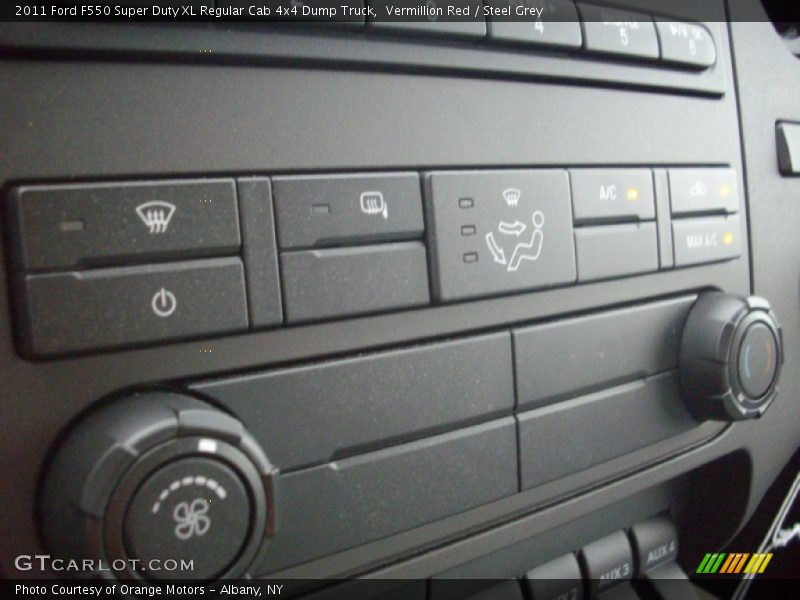 Vermillion Red / Steel Grey 2011 Ford F550 Super Duty XL Regular Cab 4x4 Dump Truck