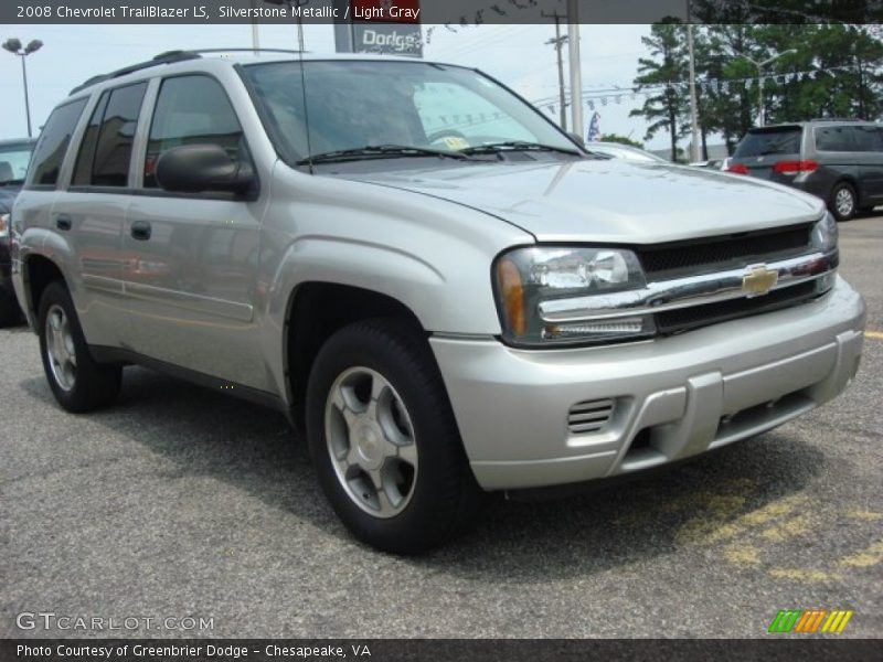 Silverstone Metallic / Light Gray 2008 Chevrolet TrailBlazer LS