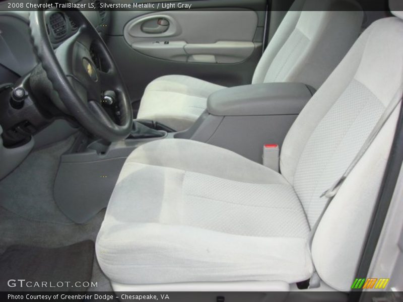 Silverstone Metallic / Light Gray 2008 Chevrolet TrailBlazer LS