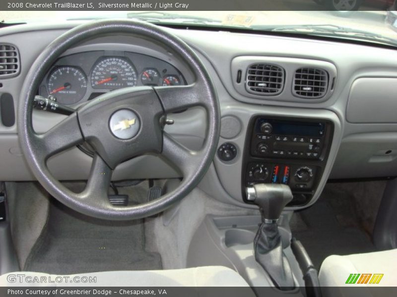 Silverstone Metallic / Light Gray 2008 Chevrolet TrailBlazer LS