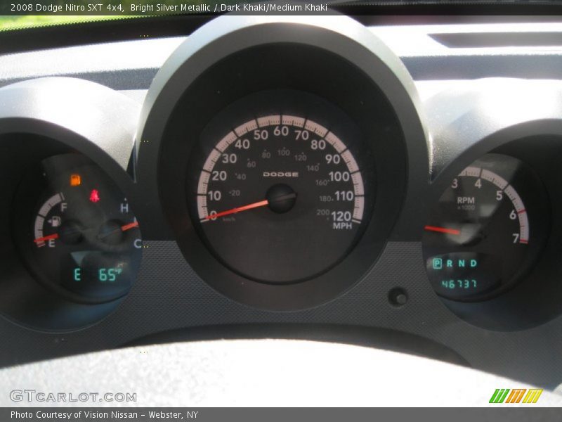 Bright Silver Metallic / Dark Khaki/Medium Khaki 2008 Dodge Nitro SXT 4x4