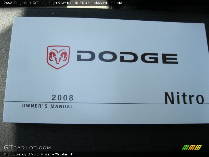 Bright Silver Metallic / Dark Khaki/Medium Khaki 2008 Dodge Nitro SXT 4x4