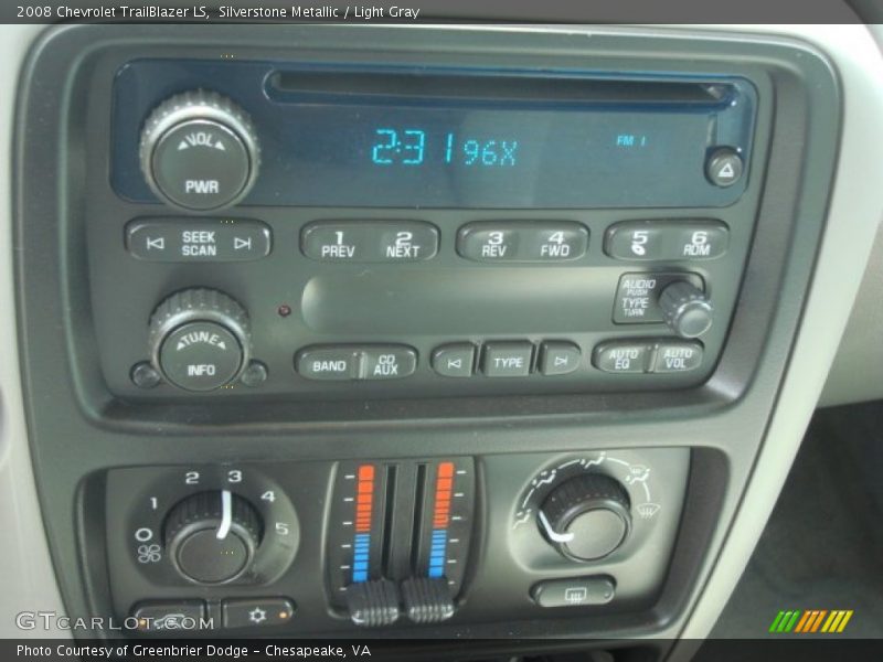 Silverstone Metallic / Light Gray 2008 Chevrolet TrailBlazer LS