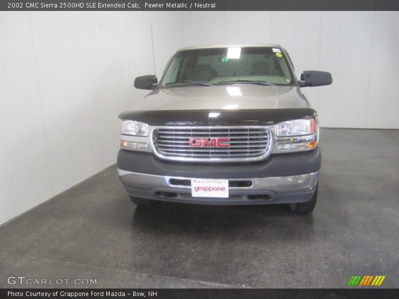 Pewter Metallic / Neutral 2002 GMC Sierra 2500HD SLE Extended Cab